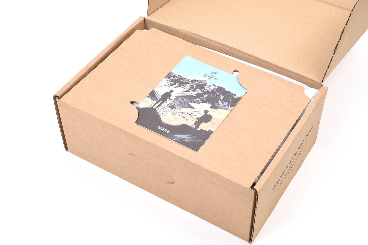 箱の蓋を開いたシーン 取扱説明書