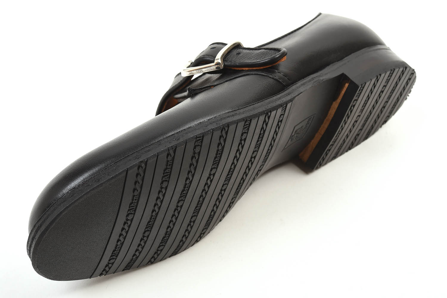 オールデン N1408L Military Monk Strap Shoes Ladycalf Black