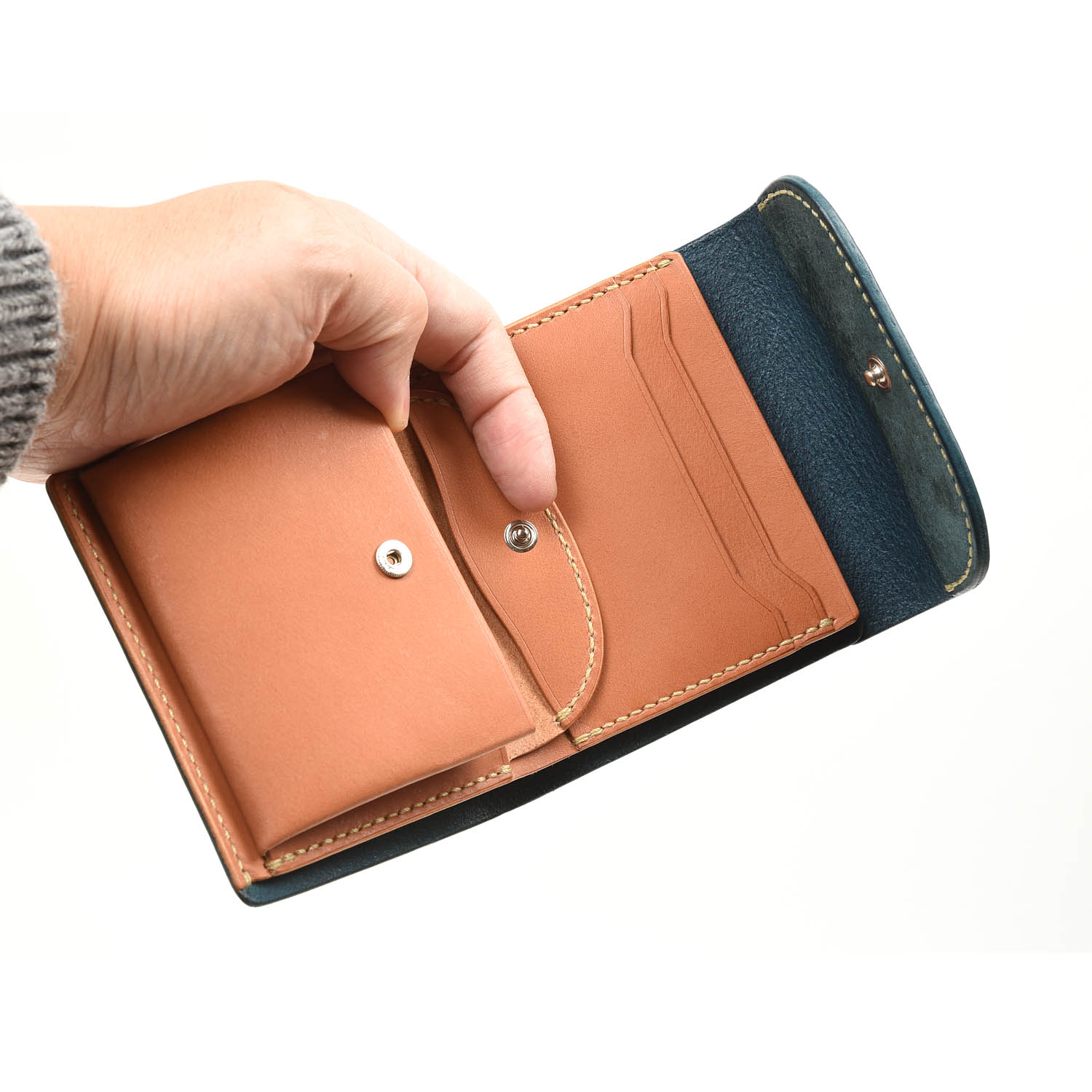 MOTO W5R 3つ折ミニウォレット BLUE | 販売店 | (有)シューズ