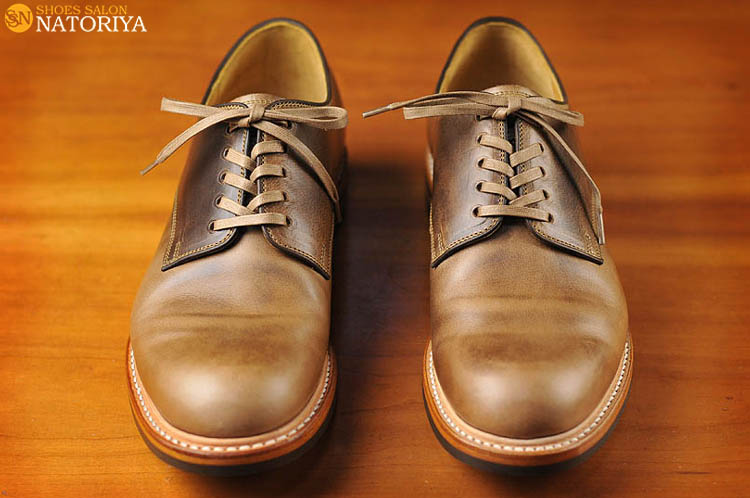 MOTOのタフに履けてエイジングが面白い傑作プレーントゥ!3色