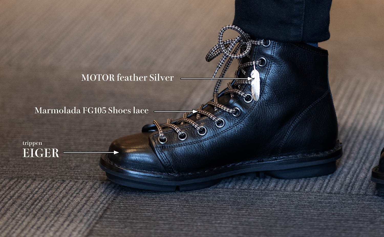 MOTOR feather Silver and FG105 lace