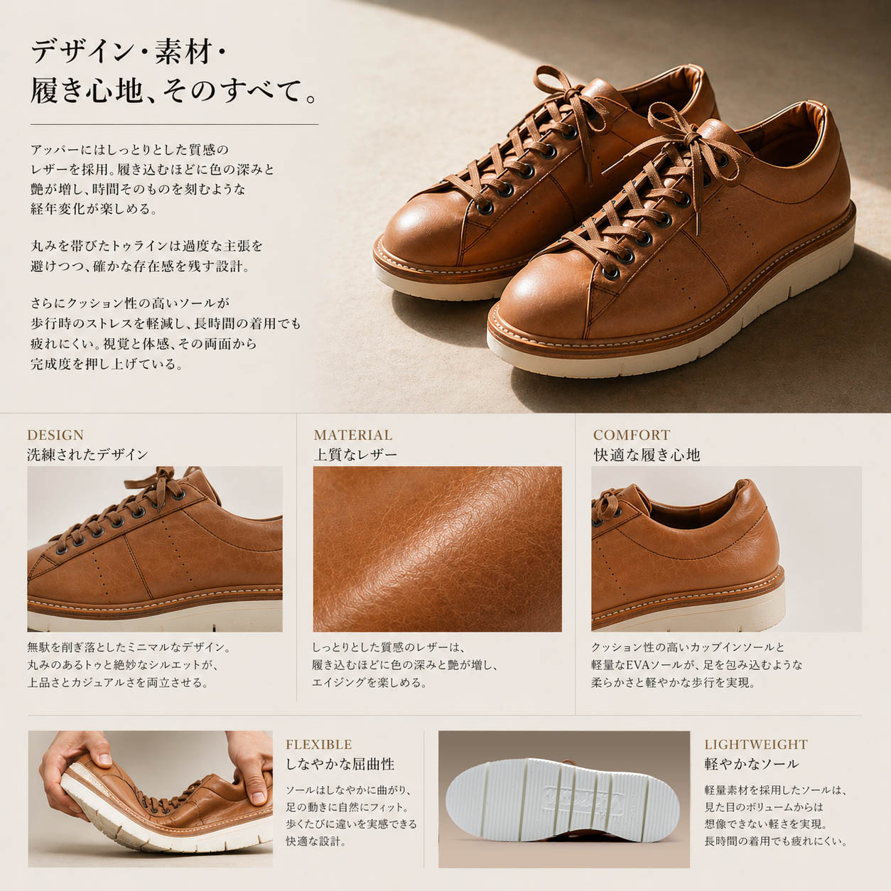chausser 日本のクラフトマンシップが生む一足
