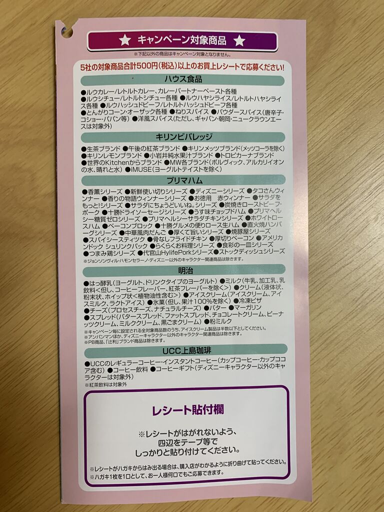 クローズド フィール 東京ディズニーリゾートプレゼント みーばんの懸賞ハマってますブログ