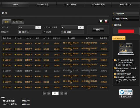 バイナリーオプション,優秀トレーダー2
