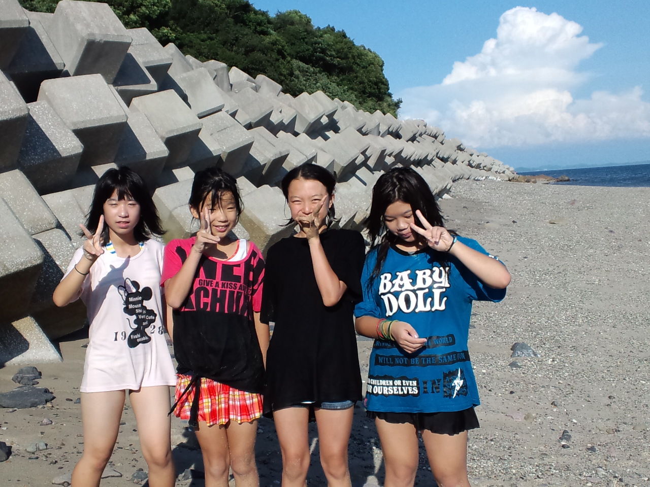 海水浴　女子中学生 あ～夏休み!! : Wha yu a seh? Jammin