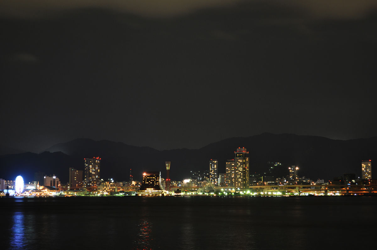 ポートアイランド西公園 しおさい公園 神戸 夜景 ポートアイランド西公園 しおさい公園 神戸 夜景