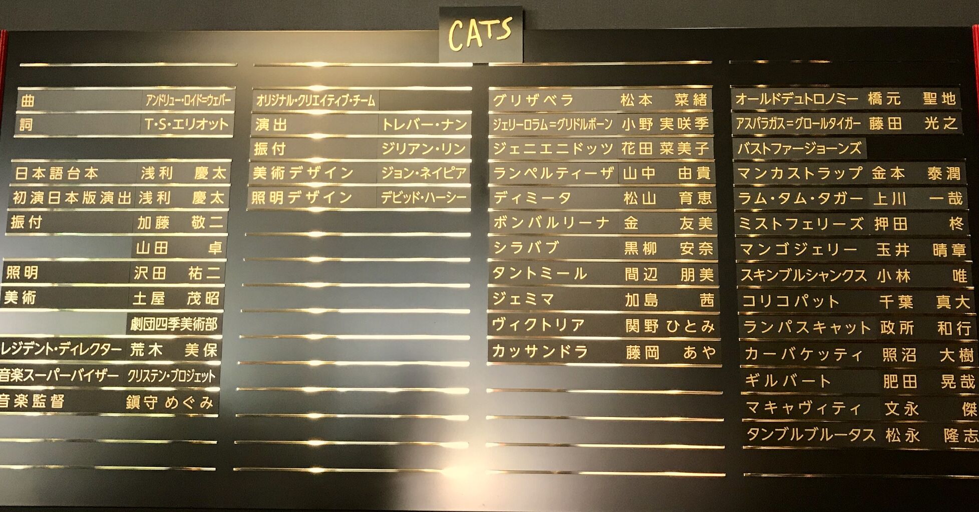 Cats キャッツシアター大井町 旅と音楽 ぐるめ Etc