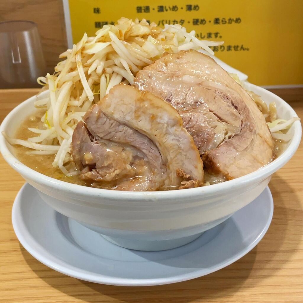 【豚豚骨】ANGLE（アングル） 02NECKLESS ゴールド　Mサイズ 神田「ラーメン 豚の子」ラーメン(ﾆﾝﾆｸ少,野菜増,玉ねぎ,あぶら) +