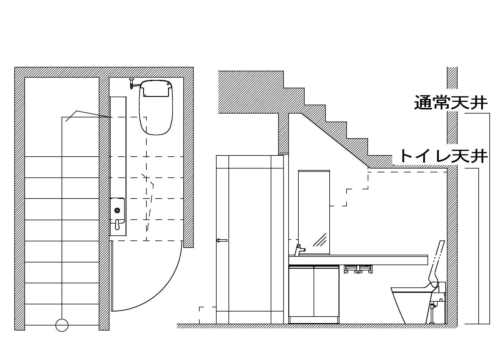 階段下トイレ テクノストラクチャー営業マンのお客様日記 階段下トイレ テクノストラクチャー営業マンのお客様日記