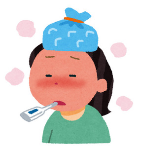 熱が出た時の、風呂