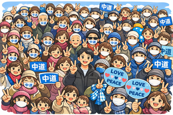 中道 応援団