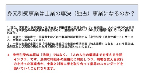 士業の専決(独占)事業