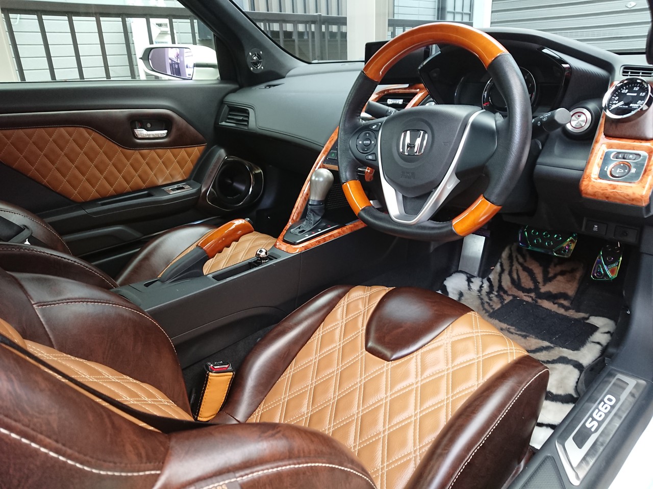 S660 自作 サイドブレーキグリップ 今日もテキトーに