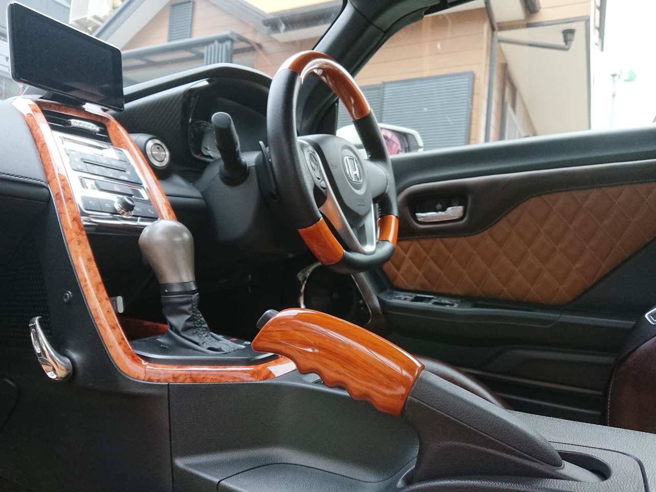 S660 自作 サイドブレーキグリップ 今日もテキトーに