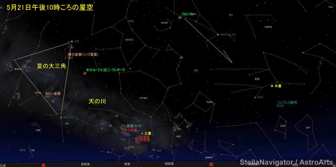 今日の星空 5 21 網走の天文台
