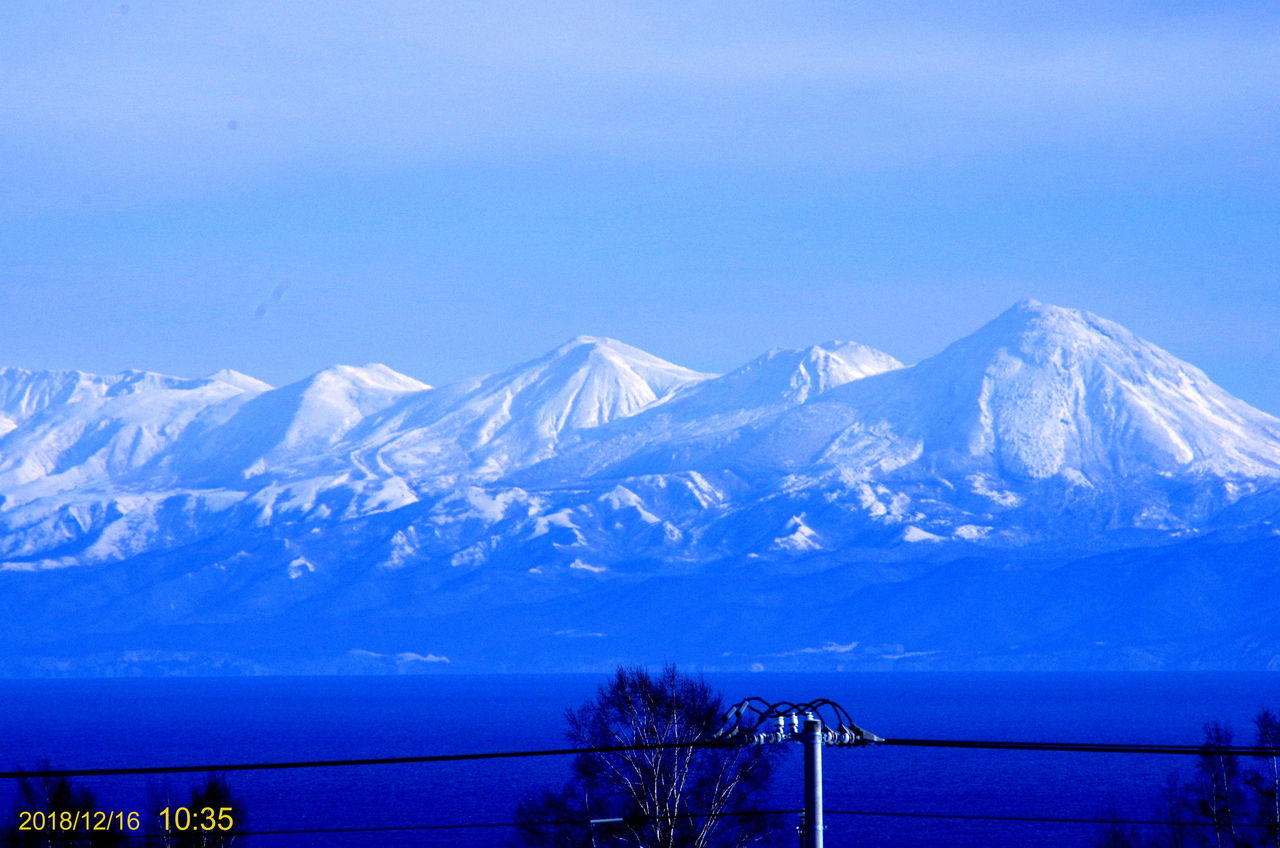 やっと見られた下位蜃気楼 12 17 網走の天文台
