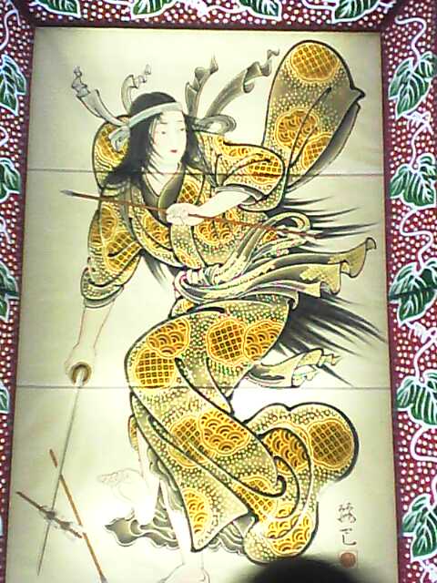 ねぷた鏡絵 見送り絵 : 猫の時間 しなじく