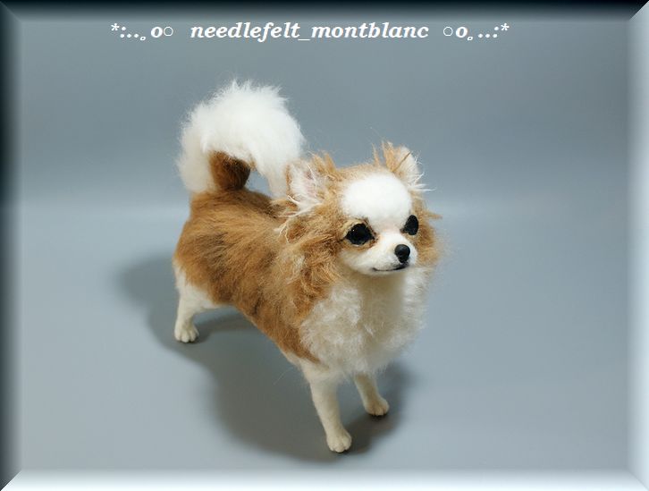 チワワ 羊毛フェルト 犬フィギュア 一針不乱 一針入魂 Sr モンブラン 羊毛フェルト チワワ 羊毛フェルト 犬フィギュア 一針不乱 一針入魂 Sr モンブラン 羊毛フェルト