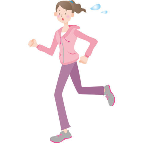 走る　女性