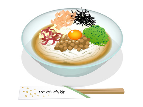 納豆うどん