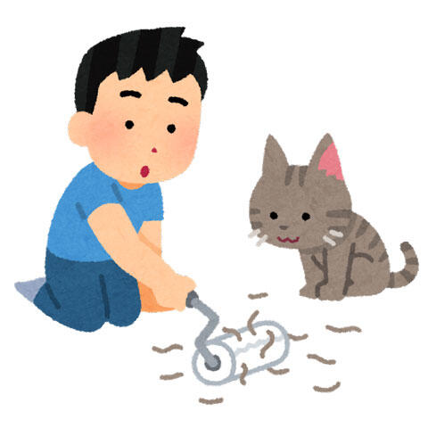 猫　抜け毛