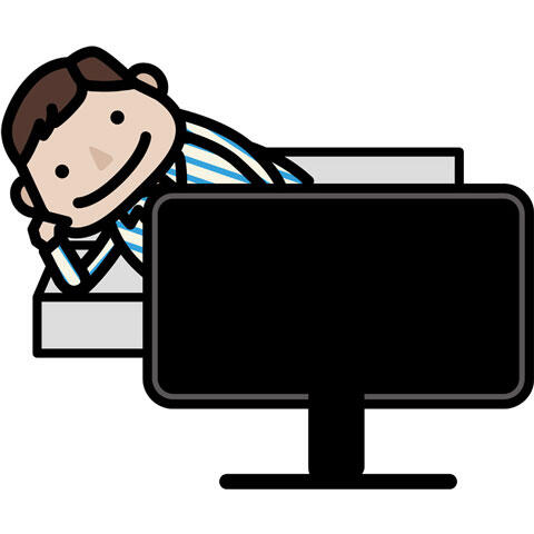 テレビを見る人