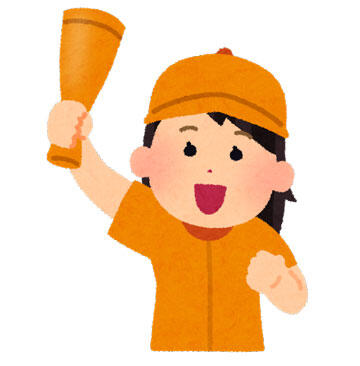 ユニフォームを着た野球を応援する女性