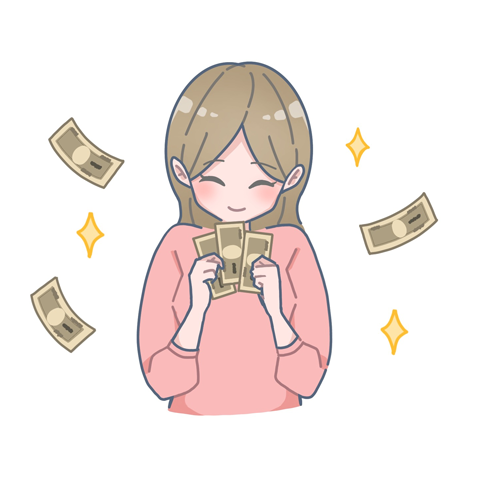 お金を稼ぐ女性