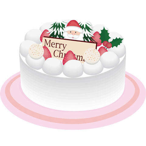 イチゴショートのクリスマスケーキ