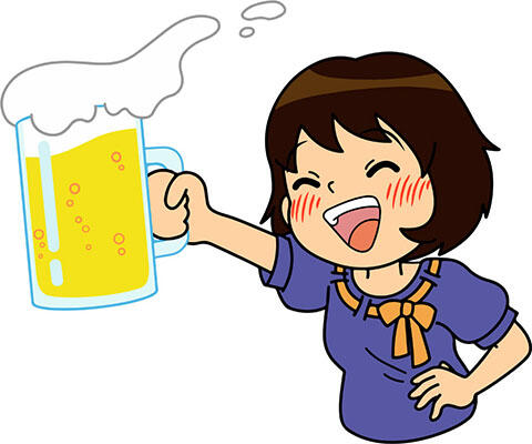 女の子　飲み