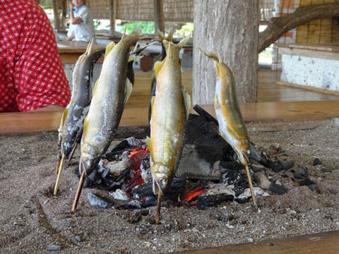 炭火焼（鮎の塩焼き炭火焼き・炉端焼き）のイメージ