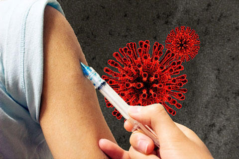コロナウイルス対策　ワクチン　イメージ