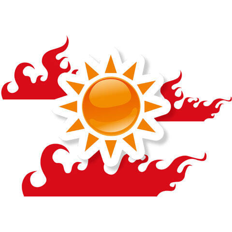 太陽と灼熱の炎
