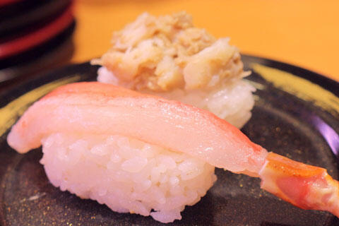 蟹のお寿司
