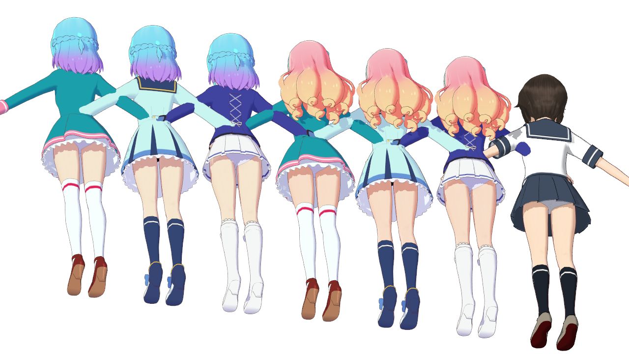 目指せ友達1億人！アイカツフレンズ友希あいね＆湊みおMMDモデル