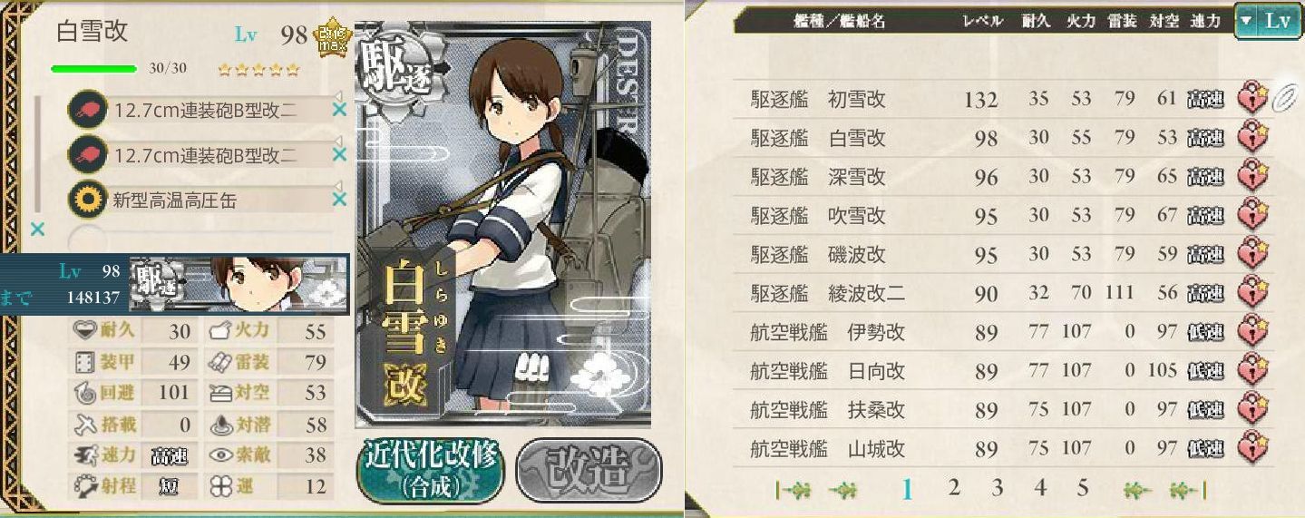 明石の改修工廠で上位装備が また来たまえ 白雪もlv98 ねこさんなのです 明石の改修工廠で上位装備が また来たまえ 白雪もlv98 ねこさんなのです