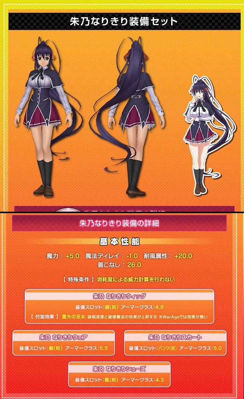 MoE TVアニメ『ハイスクールD×D HERO』コラボ開始でクエストを開始！ : ねこさんなのです