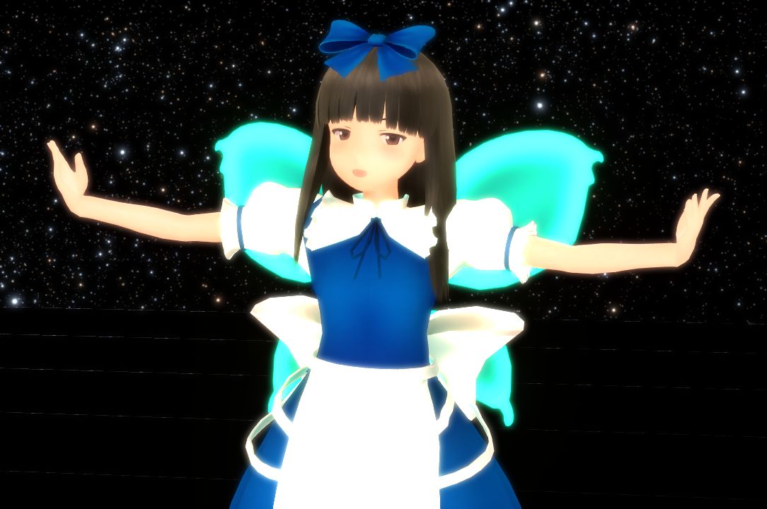 スターサファイアで妖精初雪 東方三月精の光の三妖精 ねこさんなのです