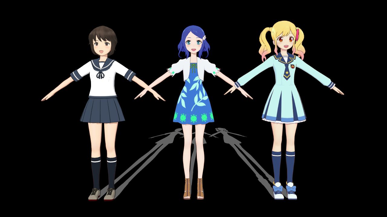 とらはぜ式 荊りんね公開 プリリズmmdでプリズムの輝きを放つ少女達 ねこさんなのです