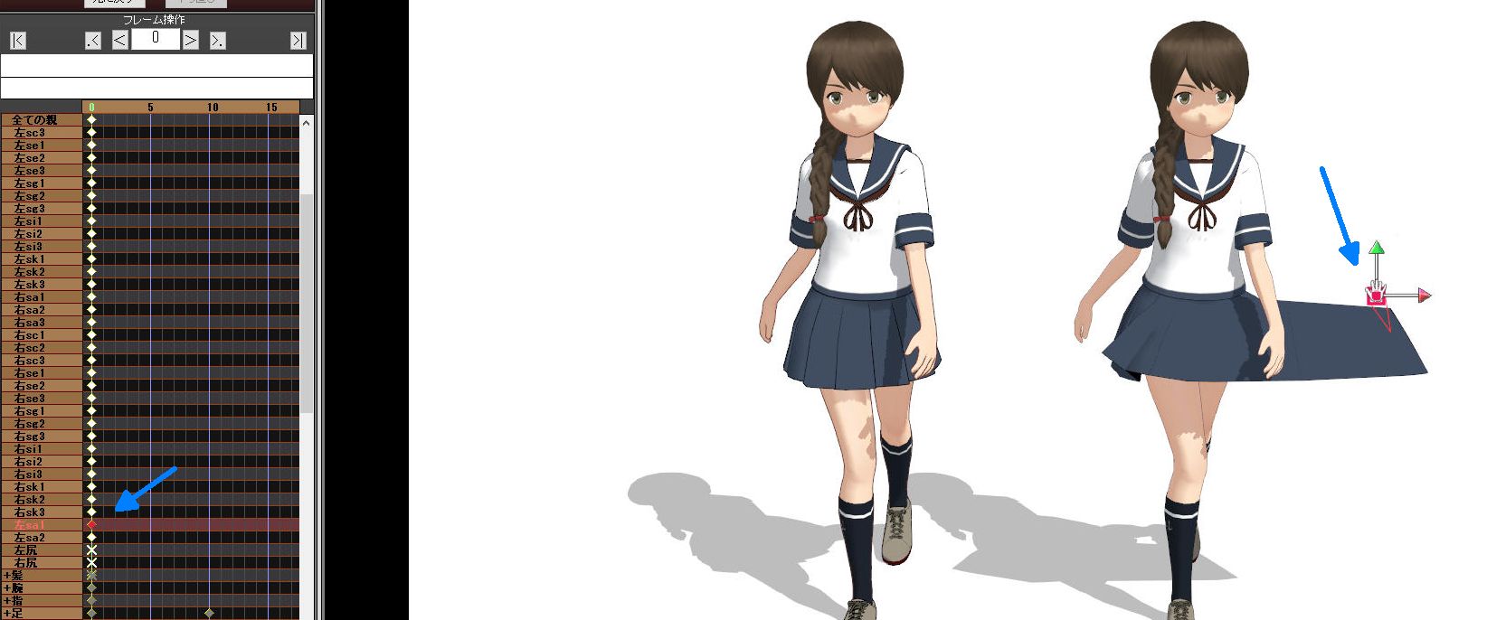 とらはぜ式吹雪型再登場 スカートボーンを手動で動かせる V3 2 浦波たち ねこさんなのです