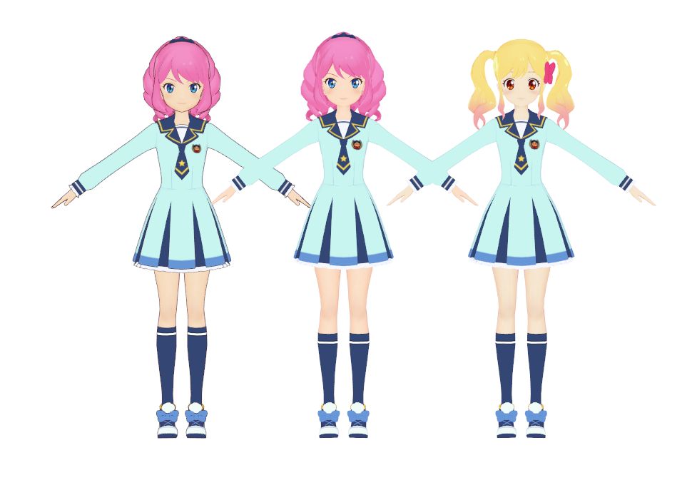 とらはぜ式桜庭ローラ更新 アイカツスターズ mmdモデル ねこさんなのです