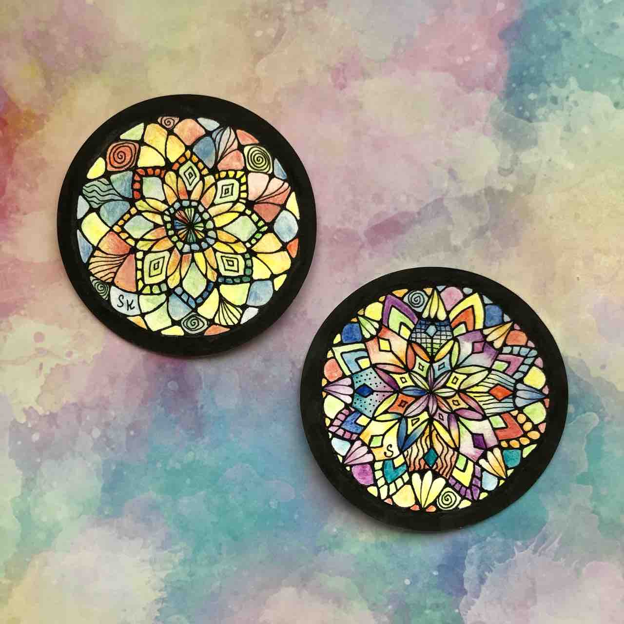 趣味 ステンドグラス風マンダラ もう1枚 続 ねこの呟き