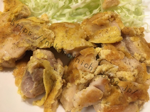 ねこ飯-鶏肉のピカタ2