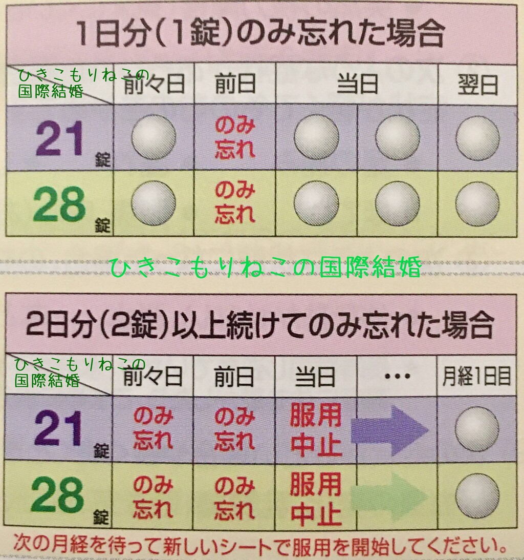 低用量ピルについて２ 入手 服用方法 ねこの１にち自由帳