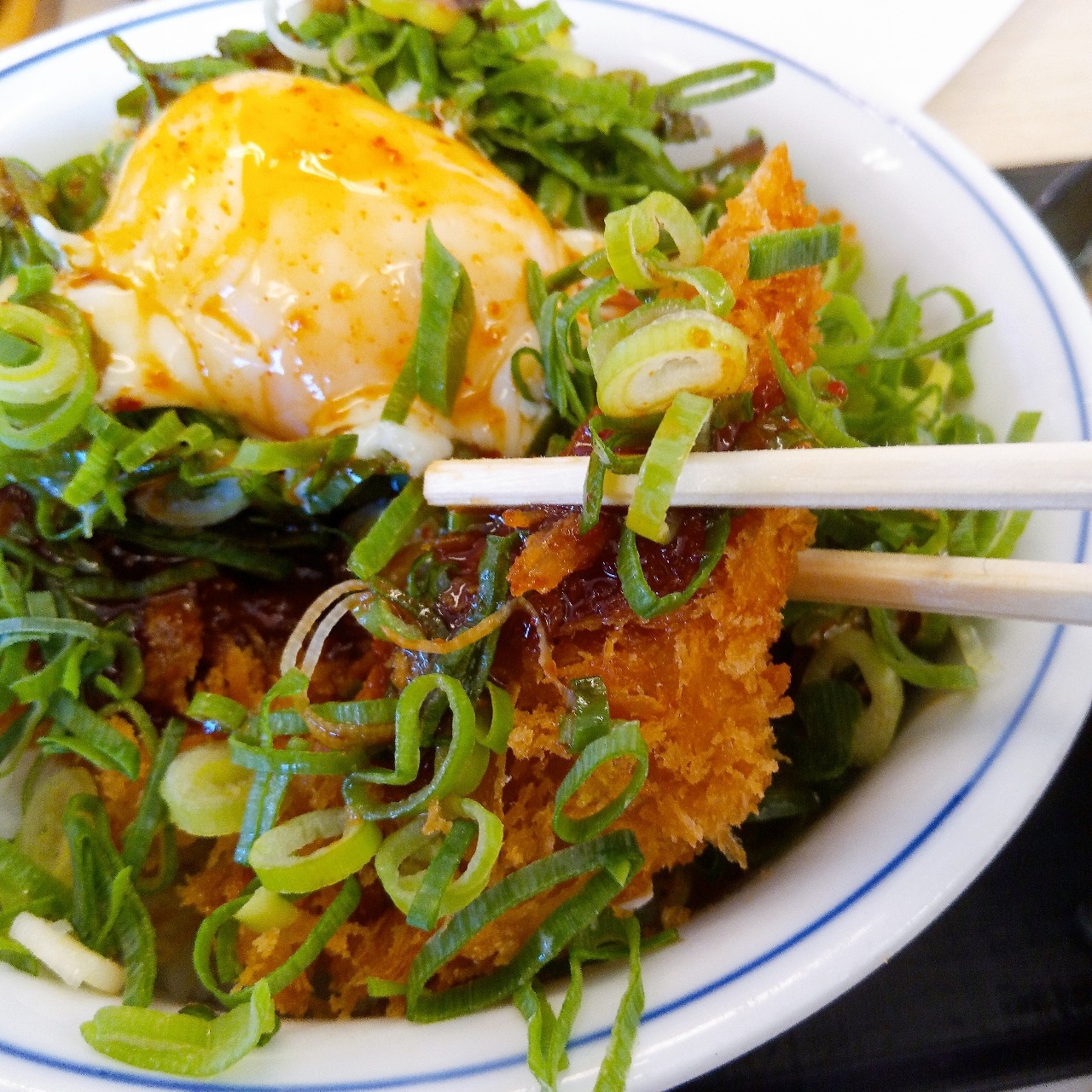 ねぎ玉カツ丼 僕と磁石と乾電池