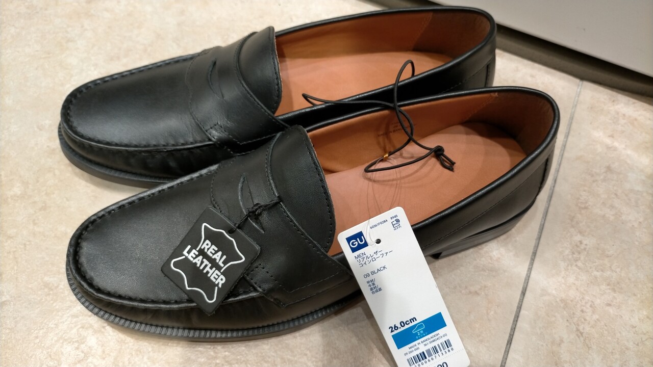 Gu銀座店 本革靴がラインナップされていた リアルレザーダービーシューズ リアルレザーコインローファー あかまる走れ Gu銀座店 本革靴がラインナップされていた リアルレザーダービーシューズ リアルレザーコインローファー あかまる走れ