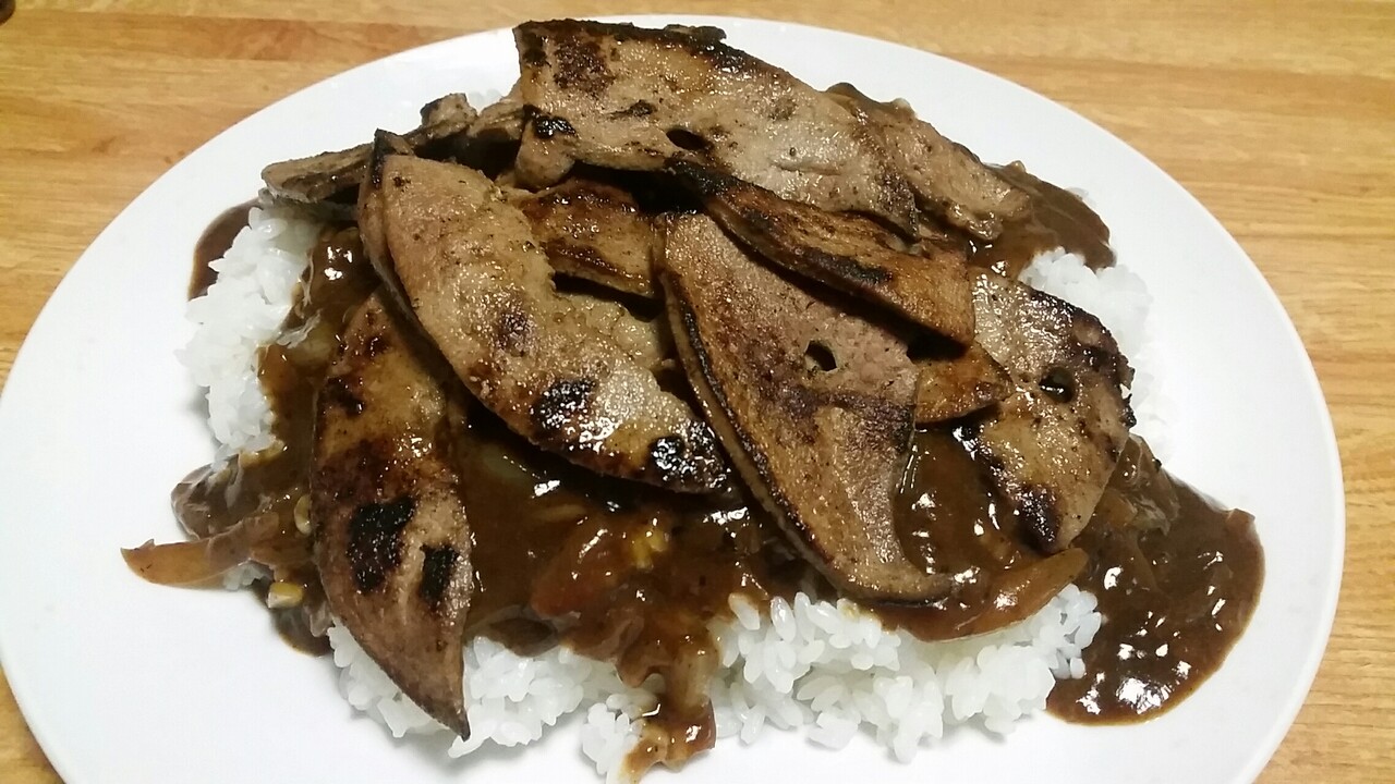 今日の夕飯 豚レバーカレー 新作料理 Akamaru Blog