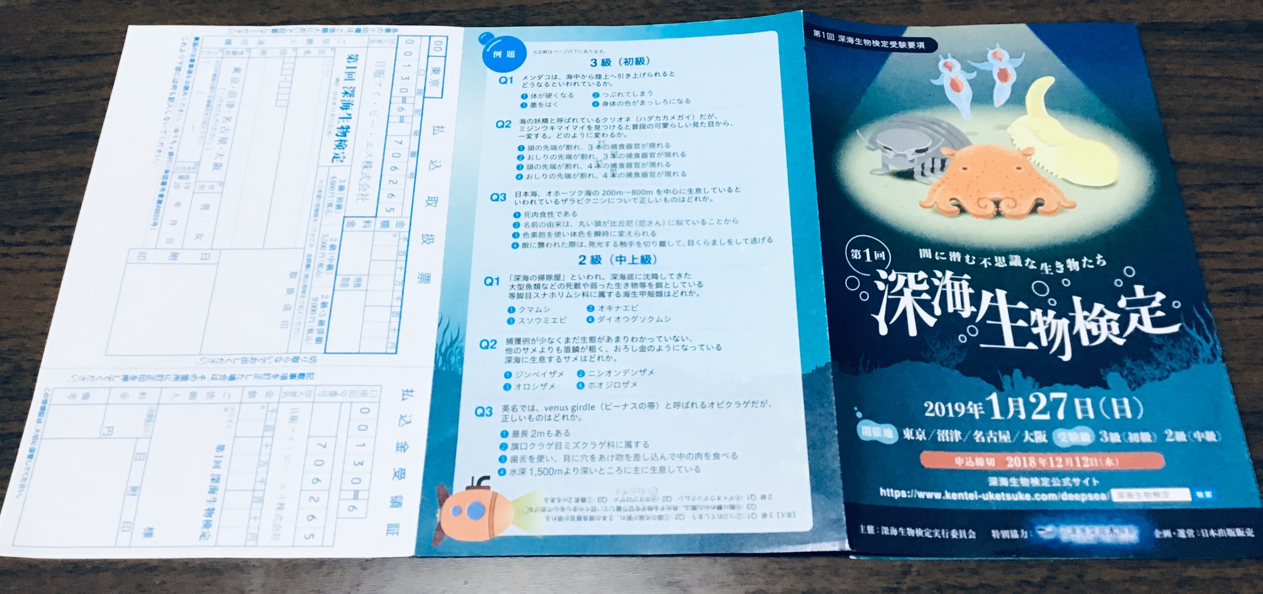 第1回深海生物検定受けてきました 博物館レポと理科っぽいなにか 第1回深海生物検定受けてきました 博物館レポと理科っぽいなにか