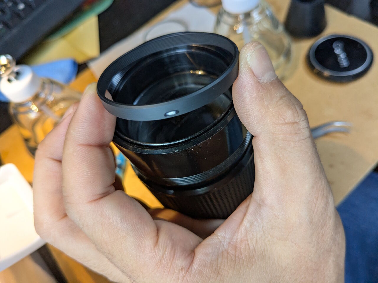 Canon FD 200mm F4を掃除する : ねこめしのジャンクカメラ