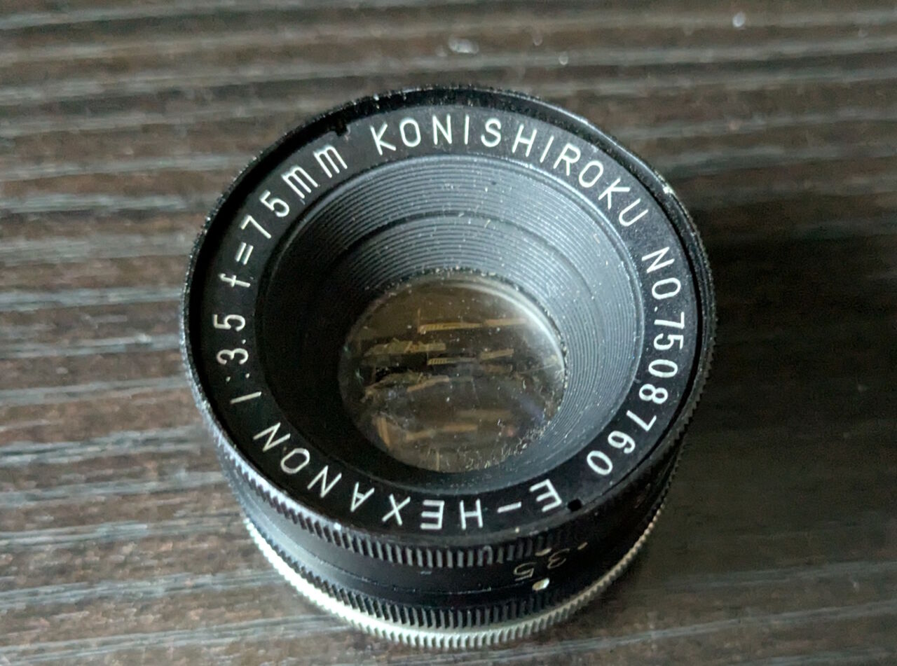 レンズ(単焦点) KONISHIROKU E-HEXANON 75mm F3.5 KONISHIROKU 『E-HEXANON 75㎜ F3.5』 【公式通販】